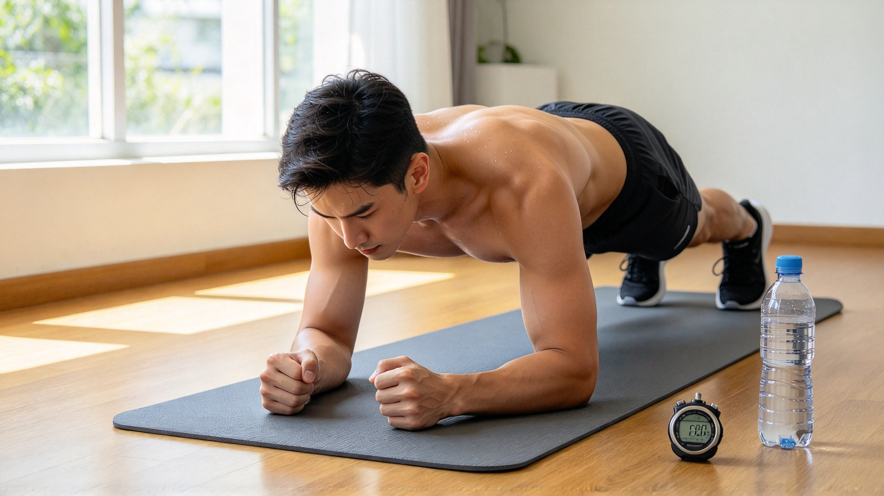 《超人起源》徒手训练拆解（四）：周三心肺与核心日，HIIT 高燃脂循环全解
